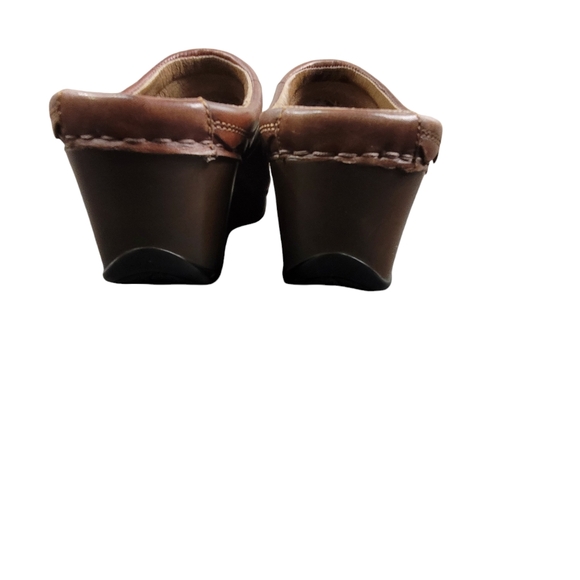 Dansko Ingrid Mule Clog Shoes Womens 39 EU 8.5 Brown Leather Embossed Never Worn - Picture 11 of 15